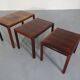 Danish Rosewood Nesting Tables, 1960s, Set of 3