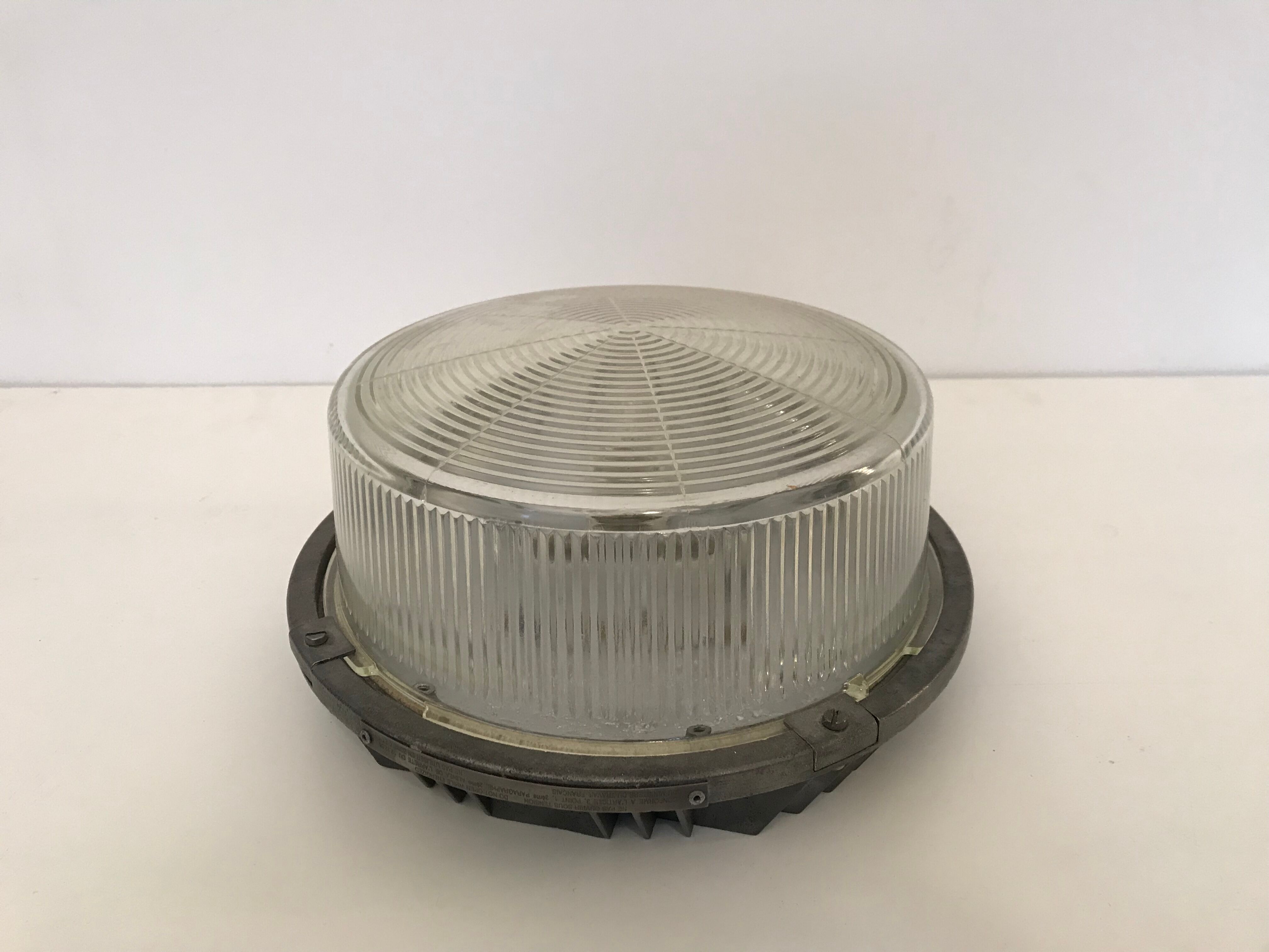 Old wall lamp Mazda industrial glass ceiling lamp