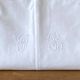 Drap métis avec monogramme