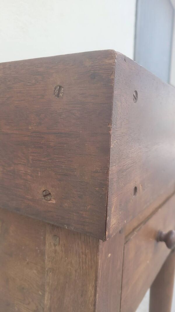 Billot de Boucher table de préparation en bois ancien