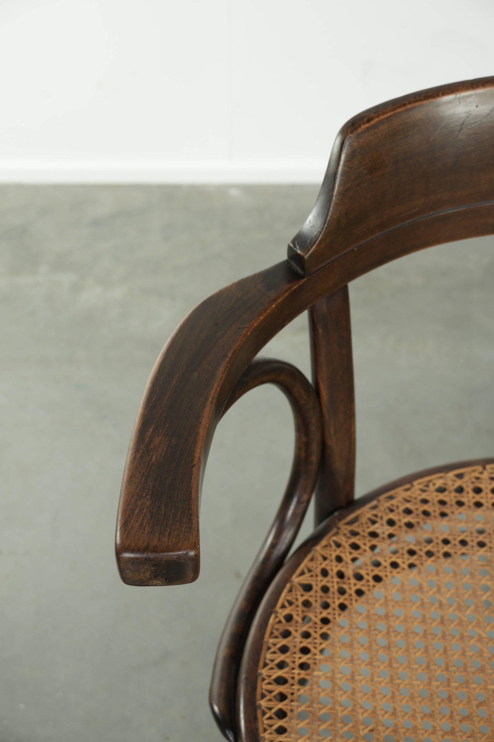 Original Cosmos vintage webbing chair in Thonet style from the 20th century