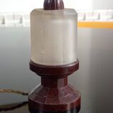 Art Deco Night Light in Frosted Glass and Bakelite