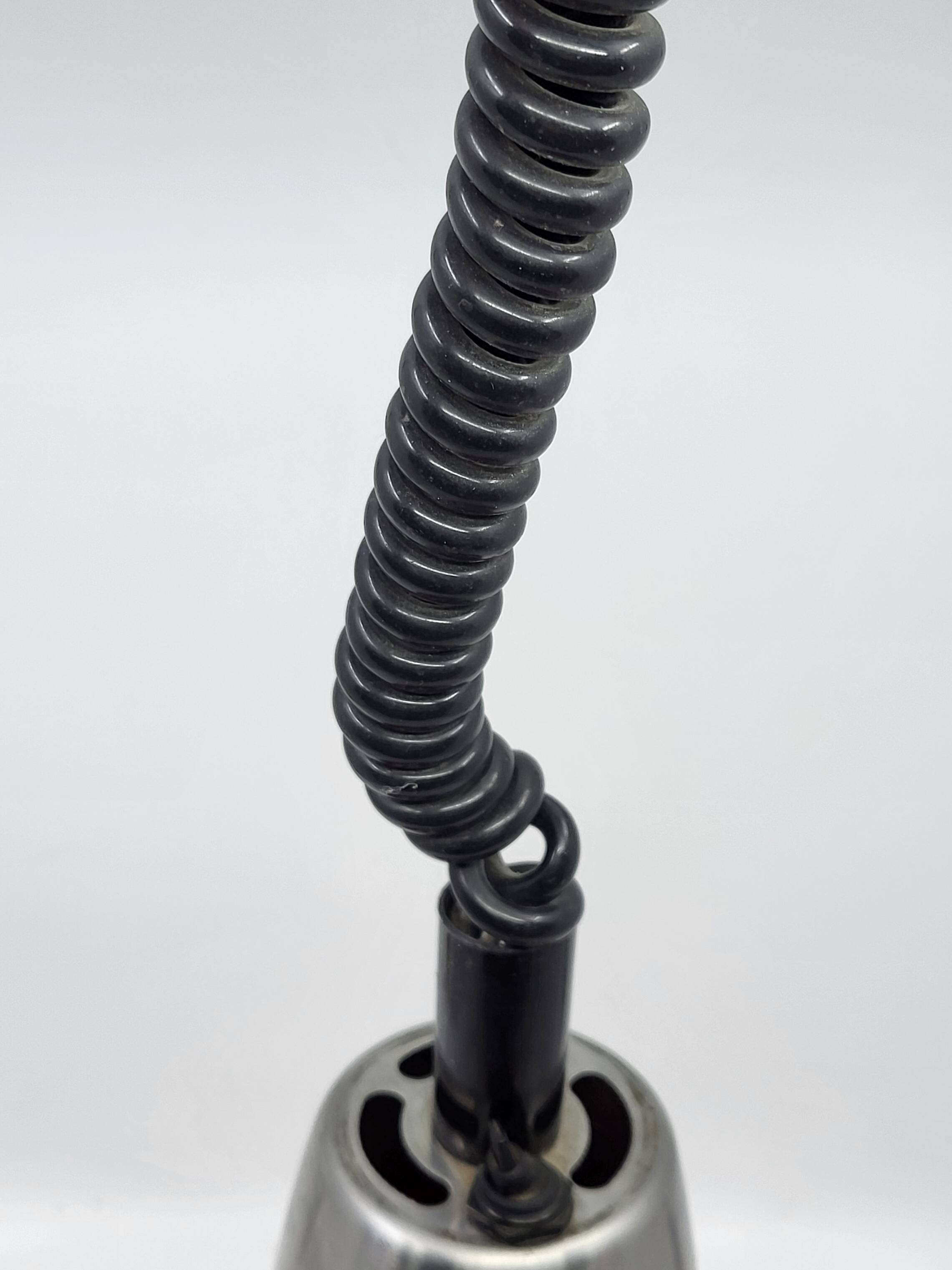 Vintage 1950s Red Metal Industrial Pendant Light