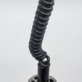 Vintage 1950s Red Metal Industrial Pendant Light