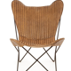 Fauteuil papillon en cuir