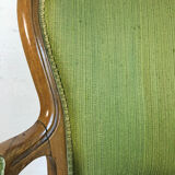 Green Voltaire armchair 19th century