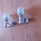 Paire d'appliques vintages 70's