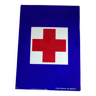 Ancienne plaque émaillée Croix rouge