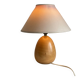 Vintage turned wooden lamp 1970