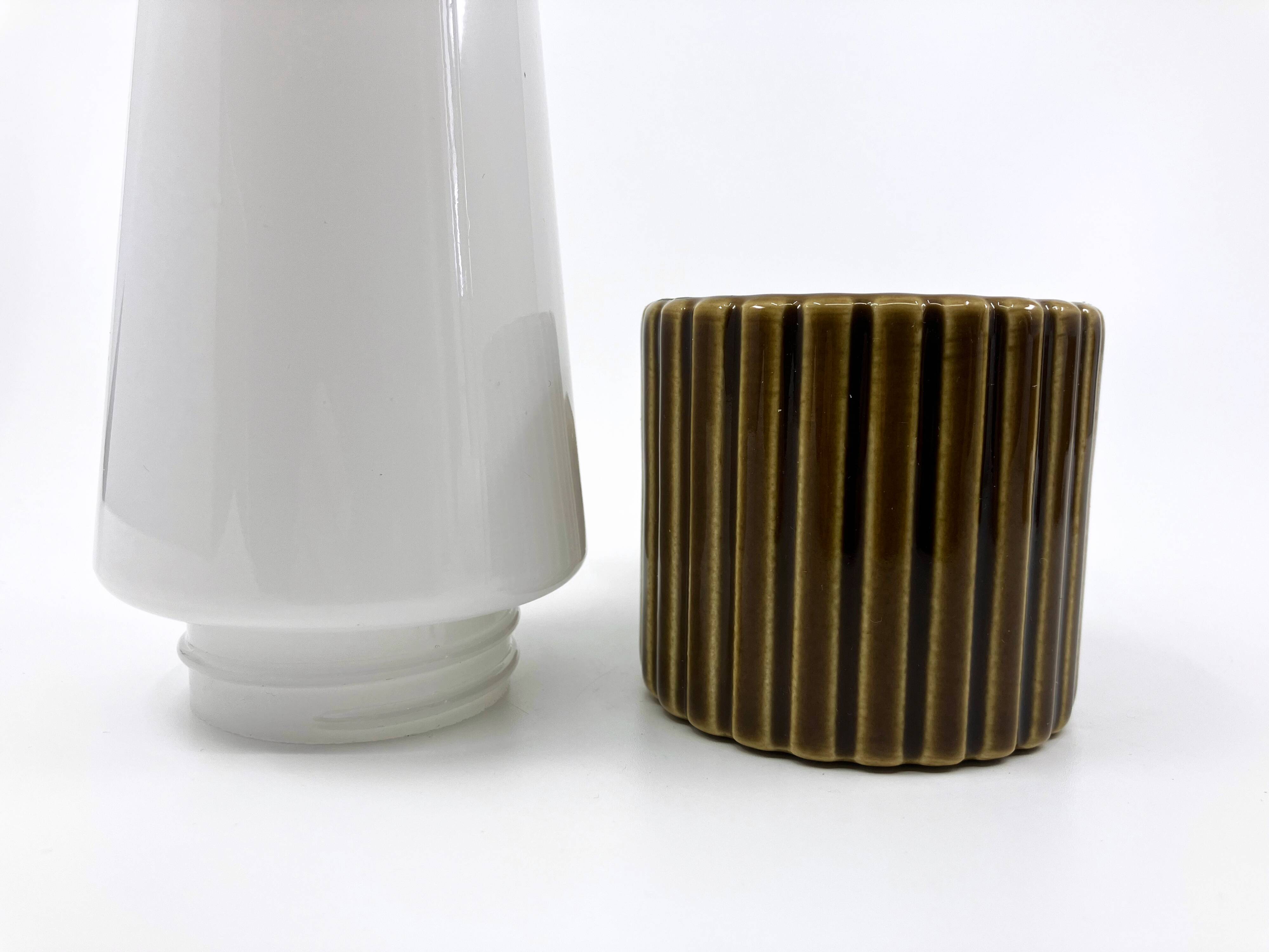 Ifö ceramic/opal glass wall lights • ref 6020 • Hans-Agne Jakobsson