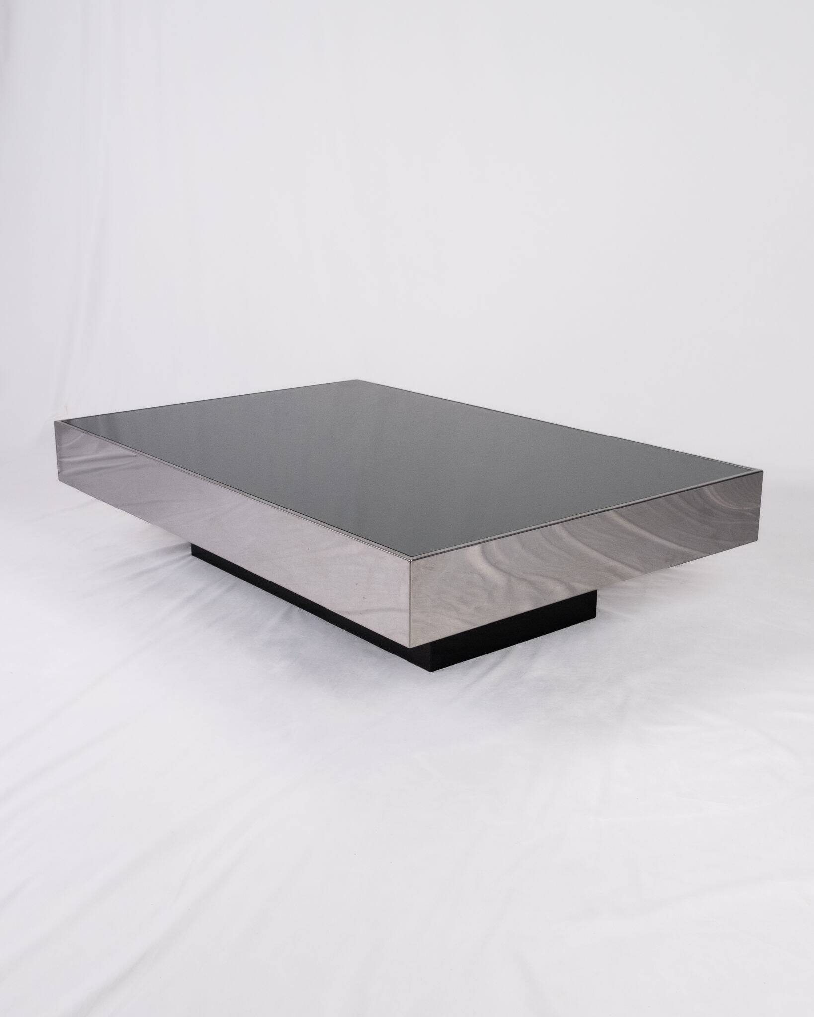 Mirror coffee table, Willy Rizzo for Cidue, Italy, 1970s