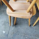 Set of 8 vintage bistro chairs 1960