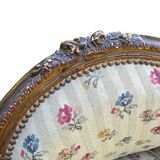 Louis XVI shepherdess in floral fabric