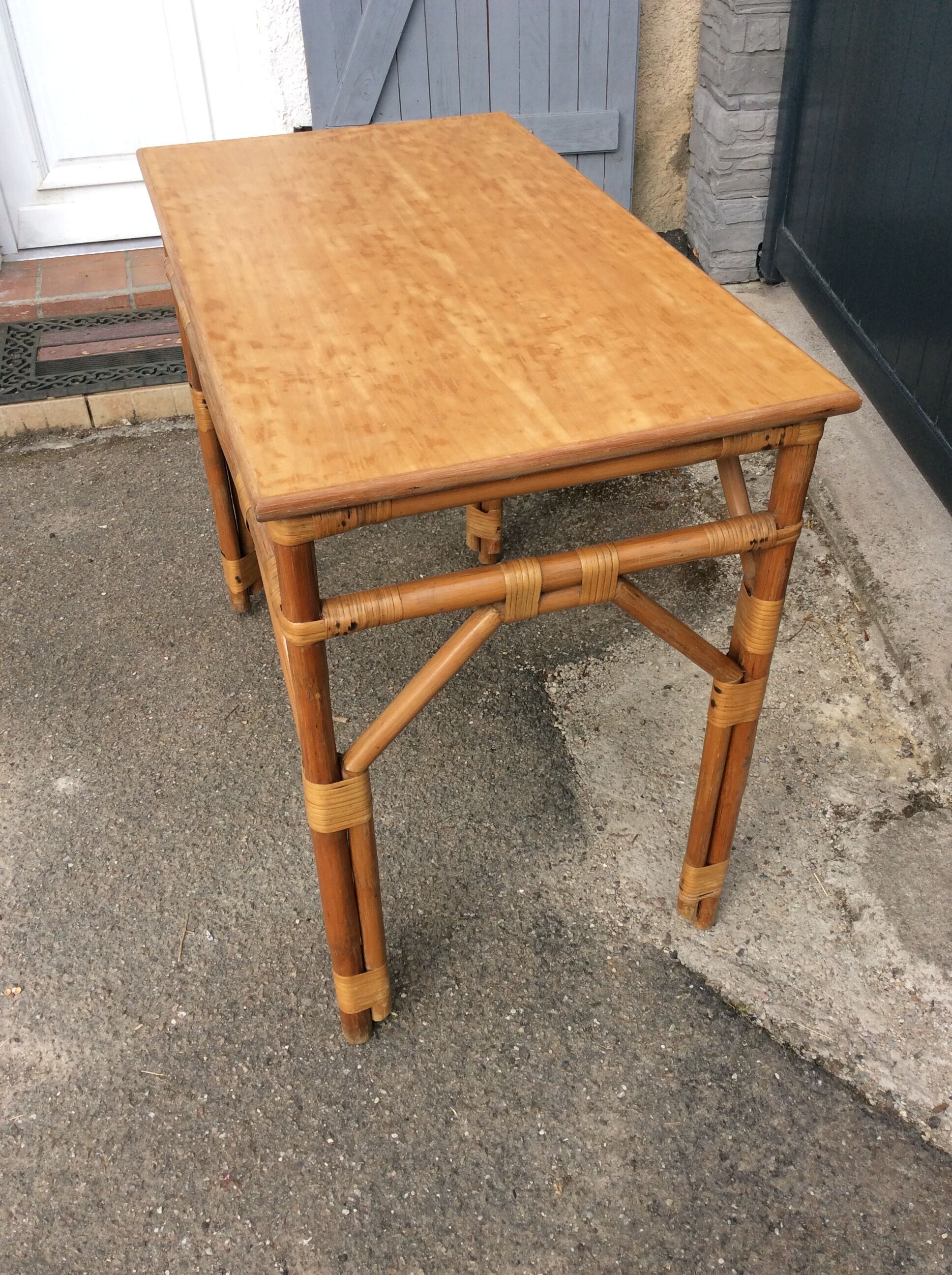 Table sam bamboo vintage 1960