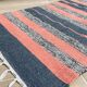 VINTAGE 80s Cotton Kilim RUG