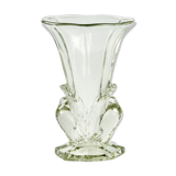 Birds 1930 Art Deco glass vase