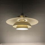 Danish scandinavian brass UFO pendant, 1970s