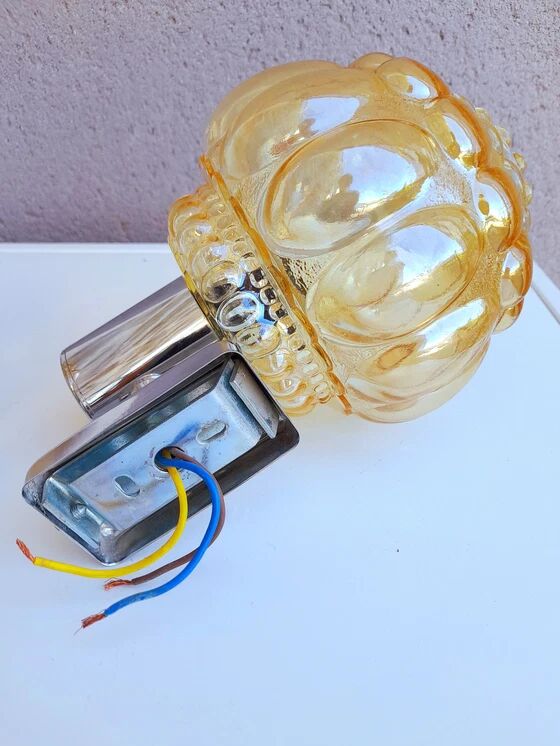 Pair of Helena Tynell bubble wall lights from the 70s