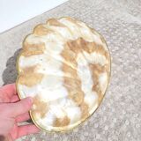 Shell tray in mother-of-pearl and brass