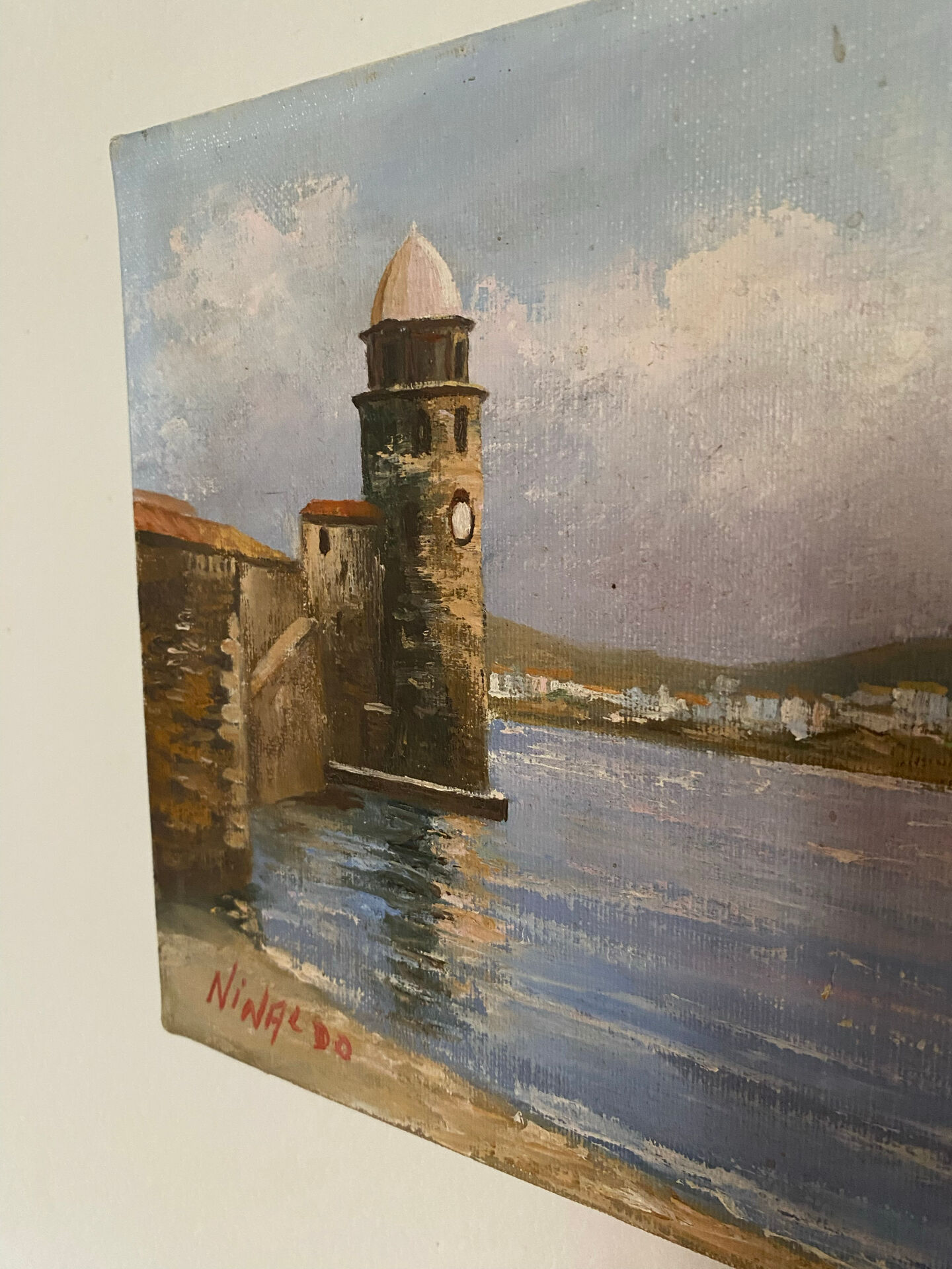 Peinture sur toile "Port de Collioure"
