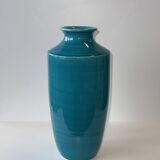 Turquoise blue vase H25.5
