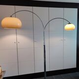 Dijkstra floor lamp chrome and plastic