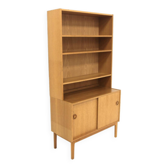 Commode-bibliothèque scandinave en chêne, Suède, 1960