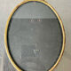 Antique metal gold colored oval picture frame brass 21.5 cm x 15.5 cm