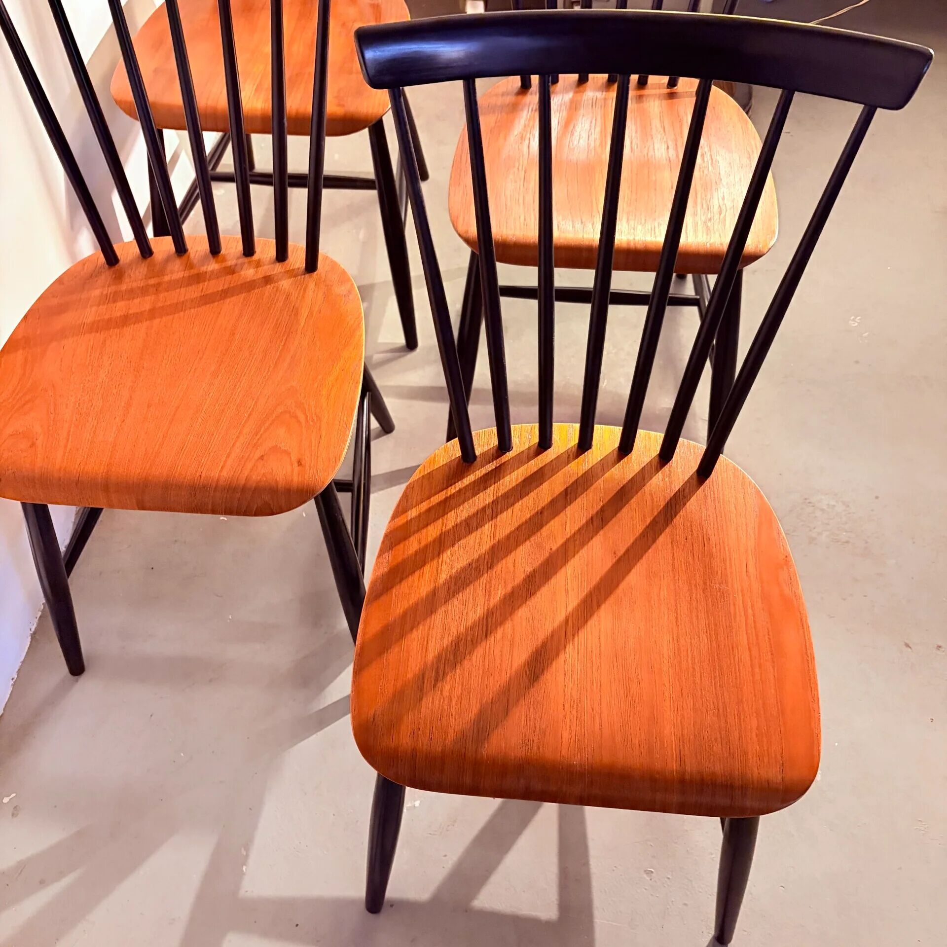 Dining chairs Sven Erik Fryklund for Hagafors, Swedish 1960s