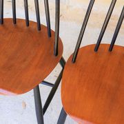 Set of 4 chairs Scandinavian by Sven Erik Fryklund for Hagafors Stolfabrik