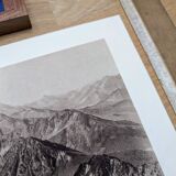 The Pyrenees mountain range, photographic plate printed in 1937