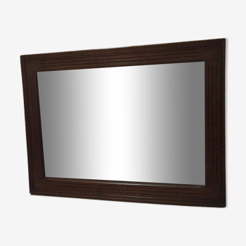 Miroir en bois exotique