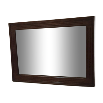 Miroir en bois exotique