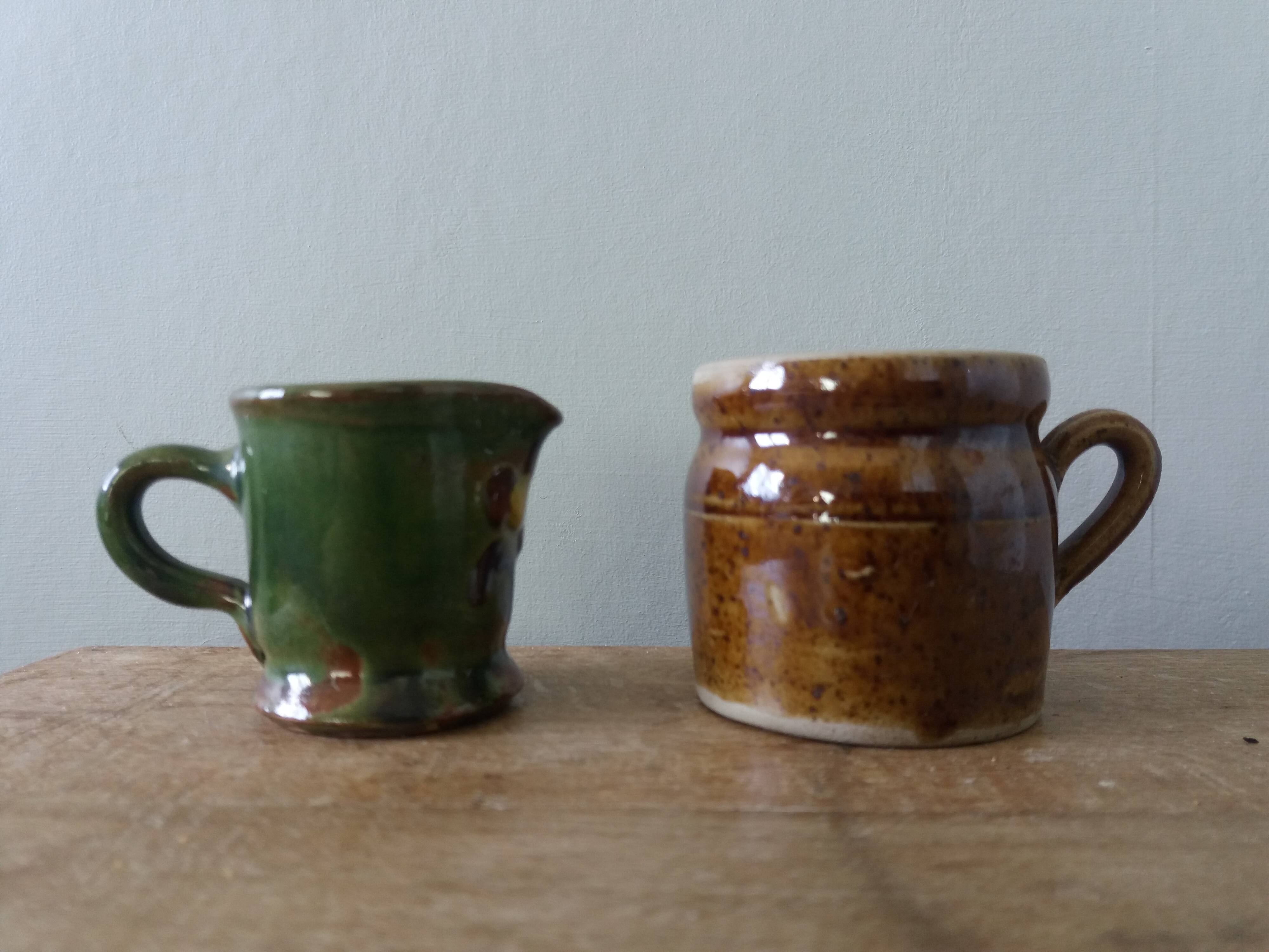 Miniatures en céramique, pot et pichet