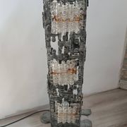 Brutalist floor lamp by Albano Poli for Poliarte, 1970s