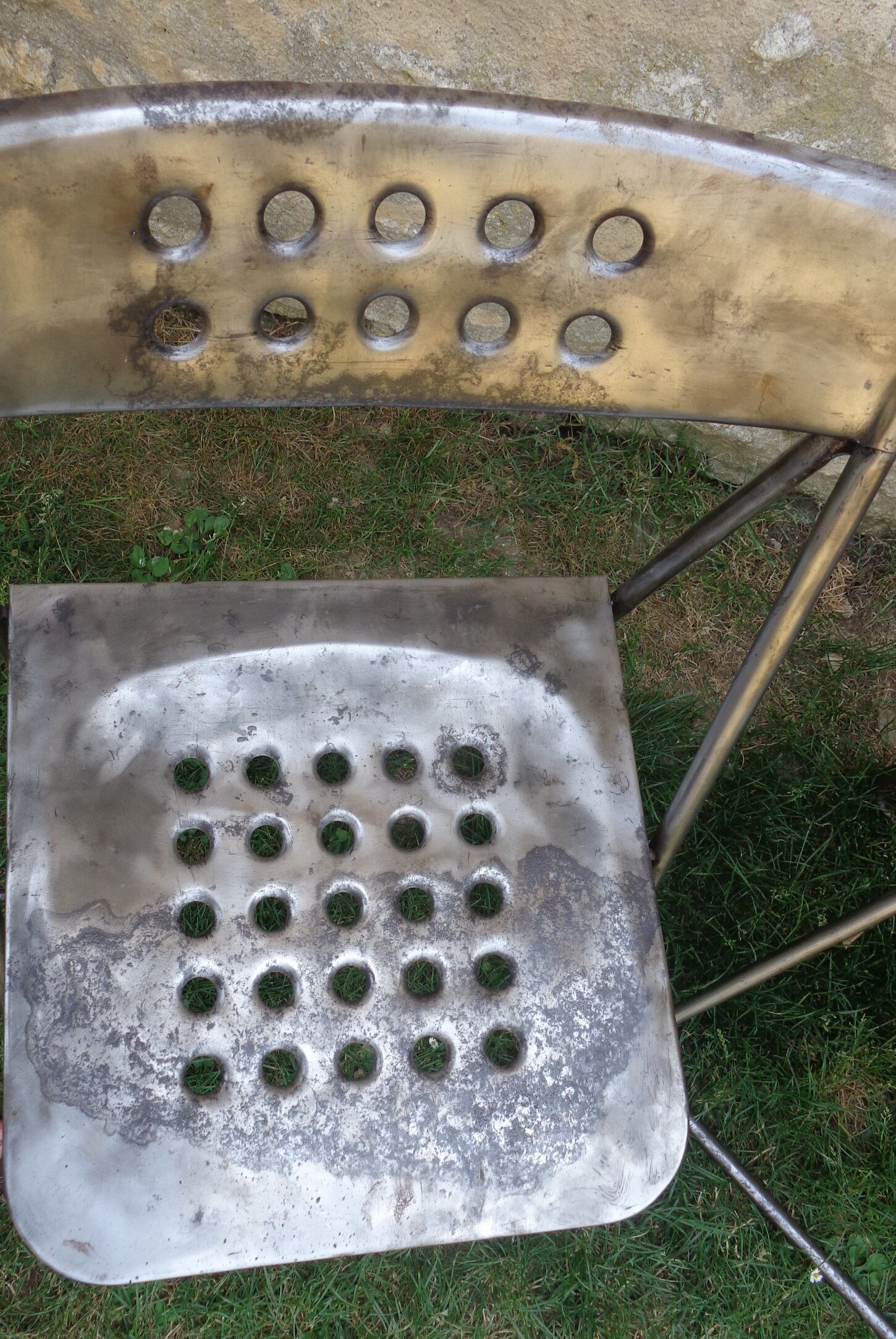 Pair of vintage metal chairs