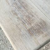 Natural wood farmhouse table