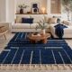 Beni Ourain rug in pure wool, handmade with traditional craftsmanship, 2/3 m.