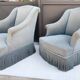 Paire de fauteuils crapaud