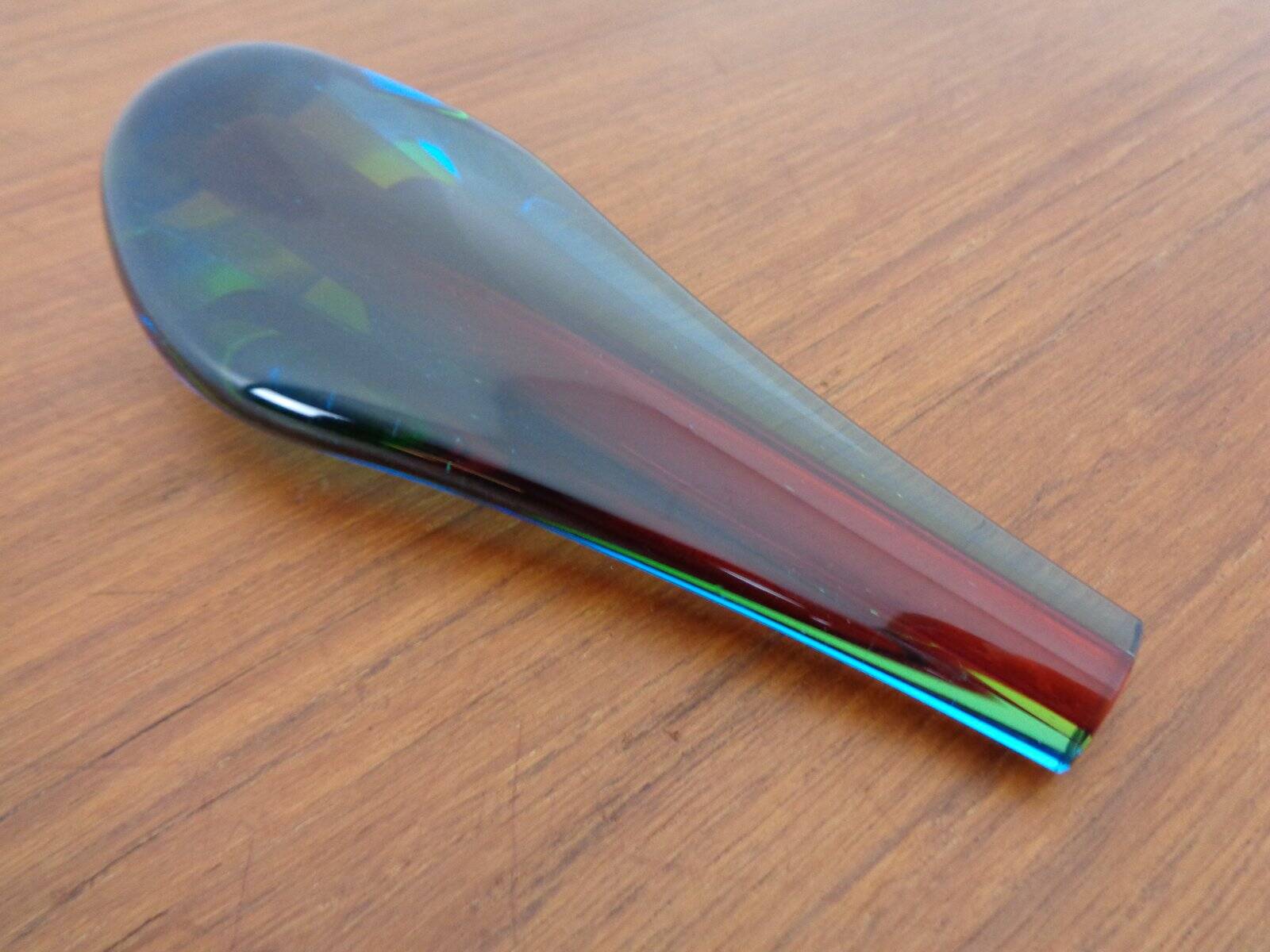 Murano Glass Teardrop Vase by Flavio Poli, 1960s