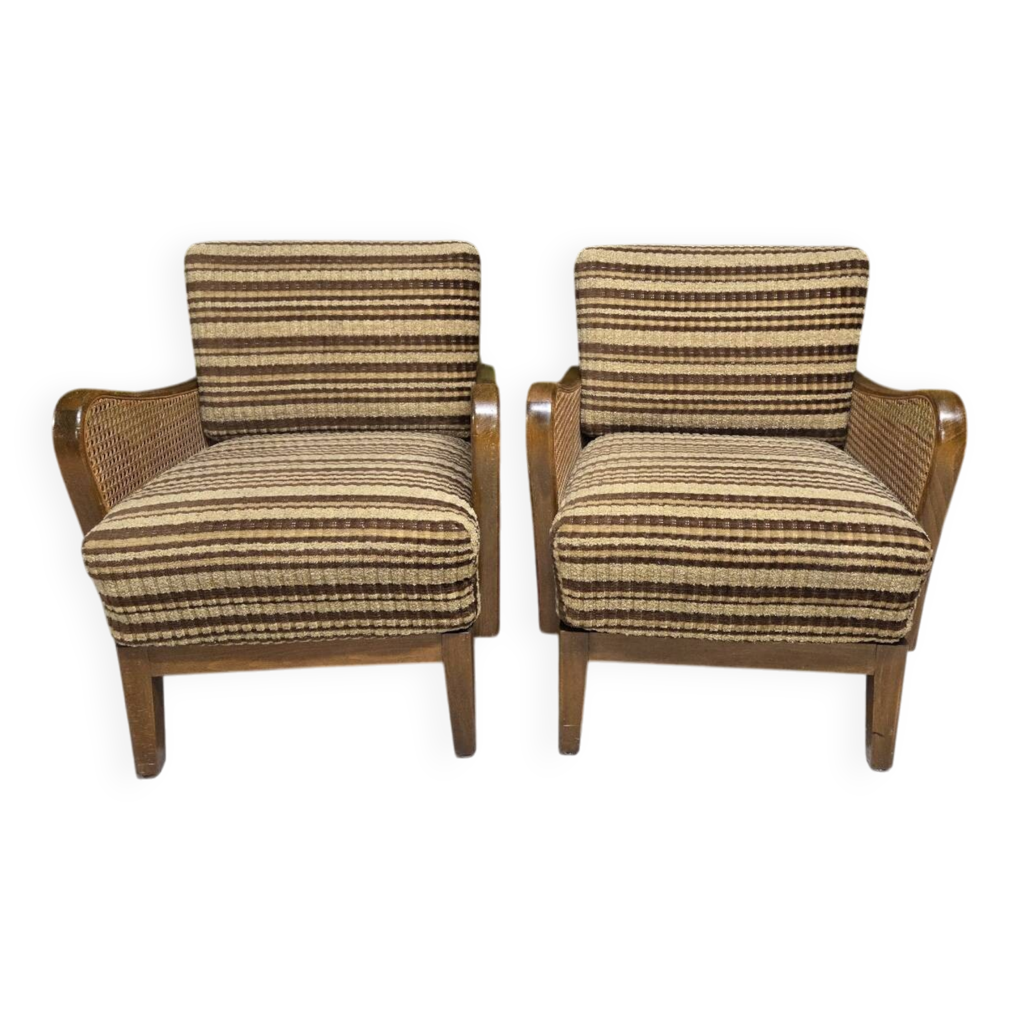 Art Deco armchair pair 1950