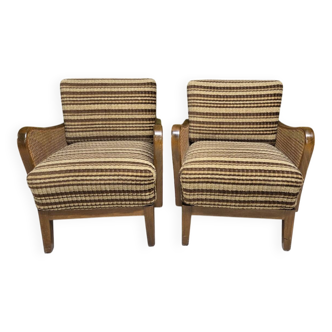 Art Deco armchair pair 1950
