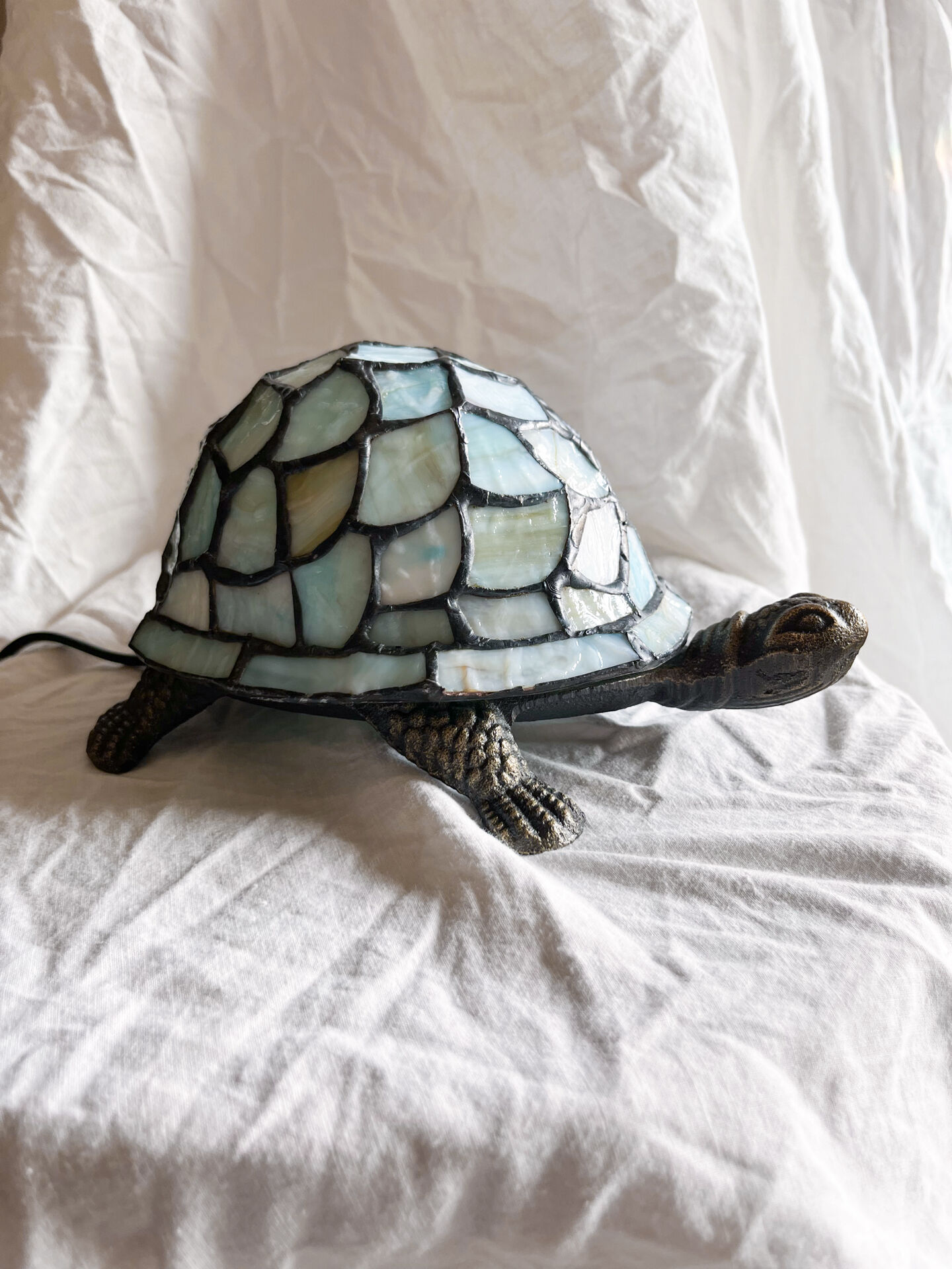 vintage turtle lamp in Tiffany style