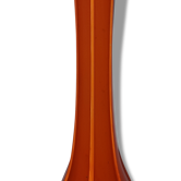Vase soliflore en verre orange vintage