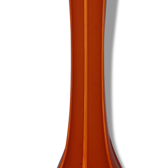 Vase soliflore en verre orange vintage