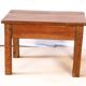 Small bedside table - side table in natural Burmese teak
