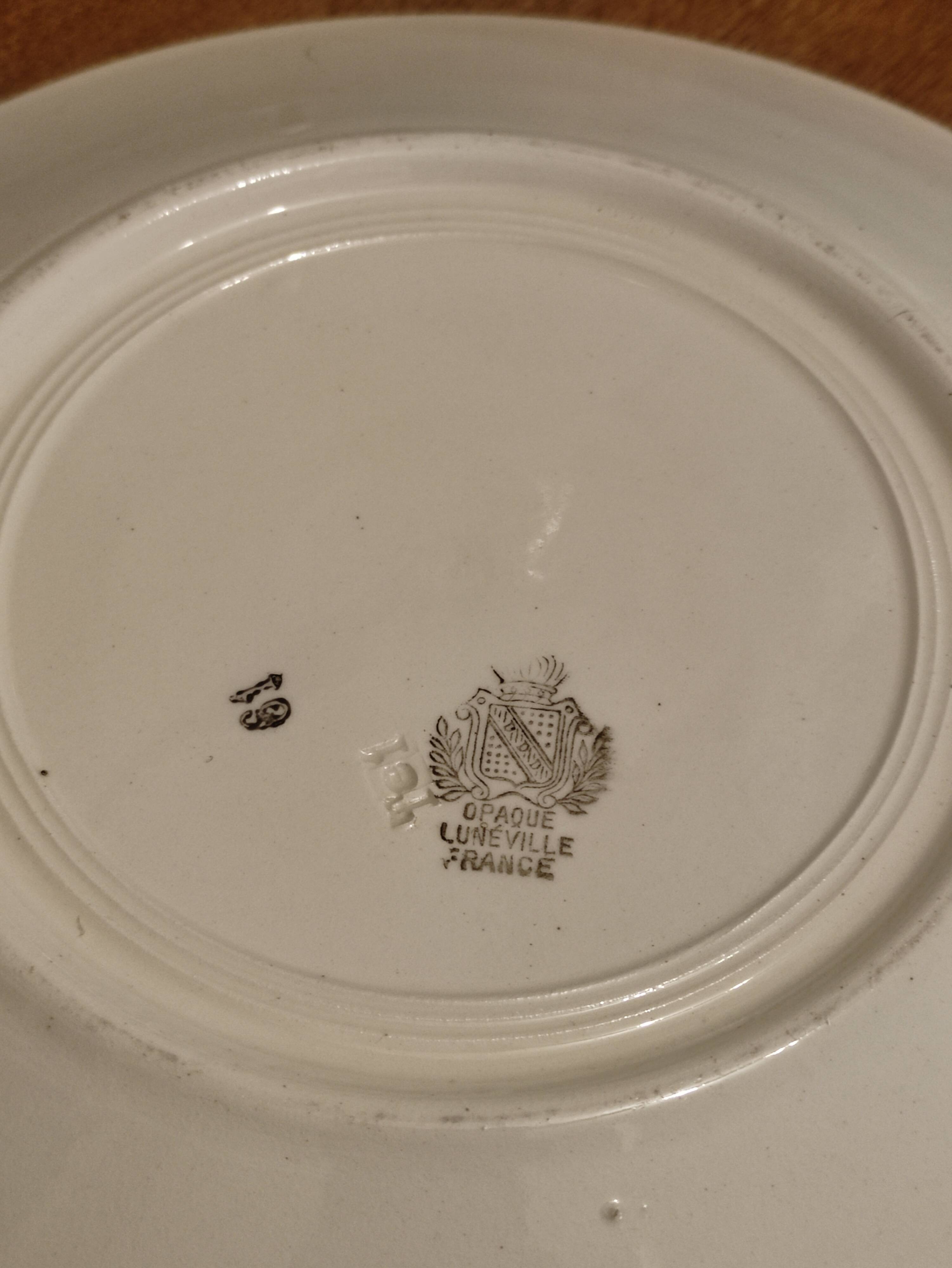 Lunéville 7 flat plates Potash by Hansi