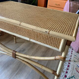 Rattan desk and canning