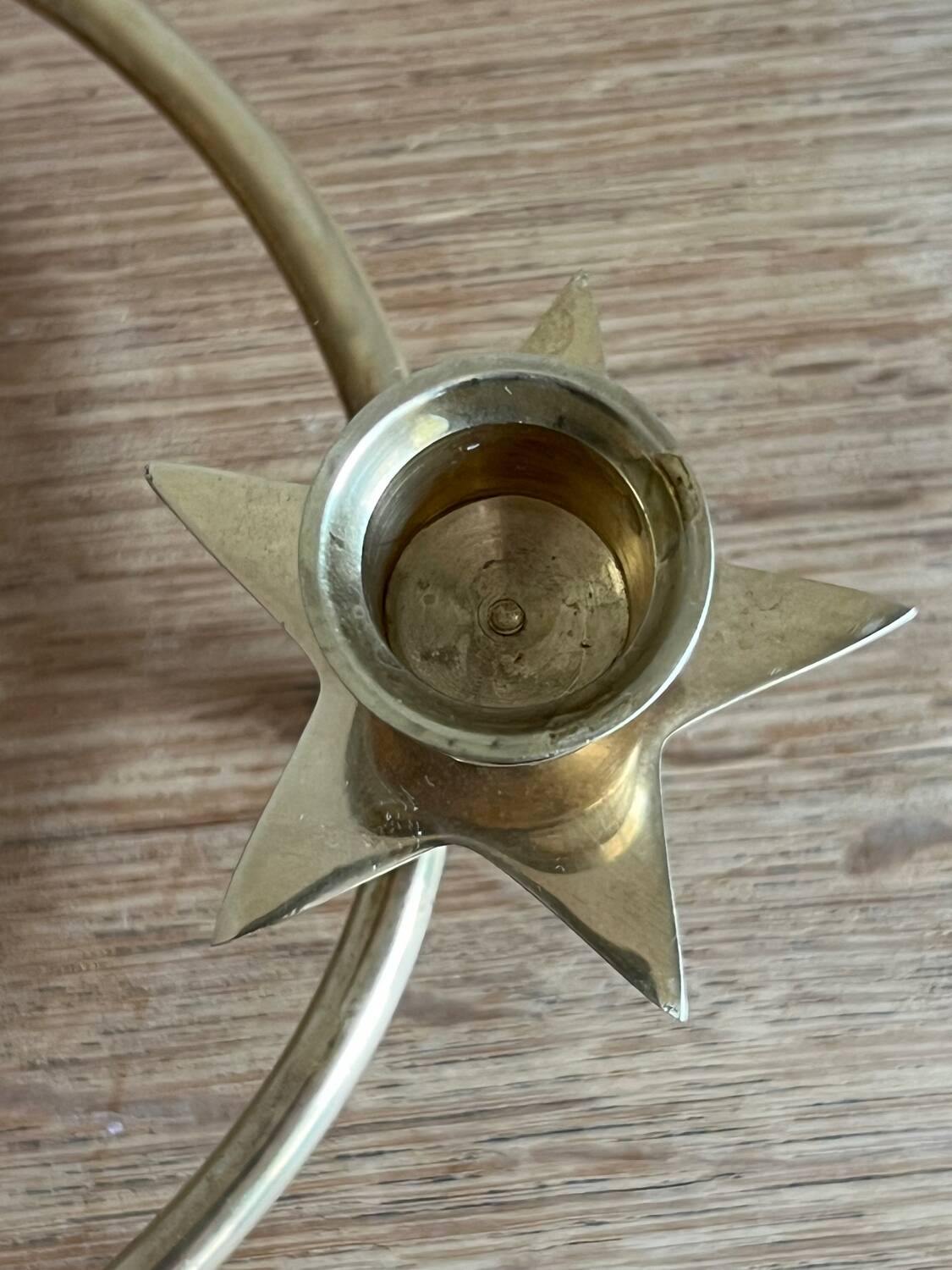 Vintage brass candle holder