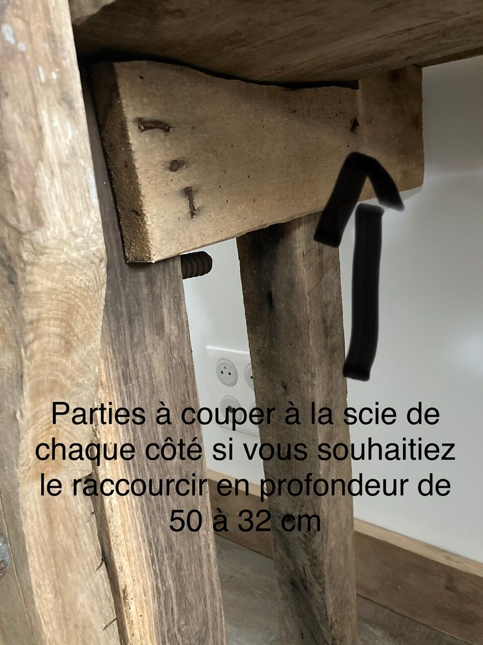 Authentic old workbench